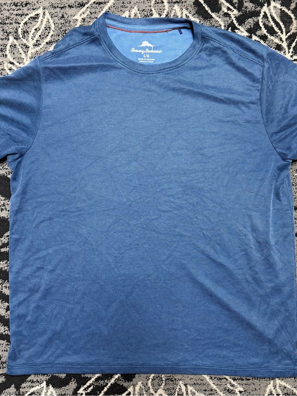 Tommy Bahama Men’s Heathered Blue Short Sleeve Crew Tee